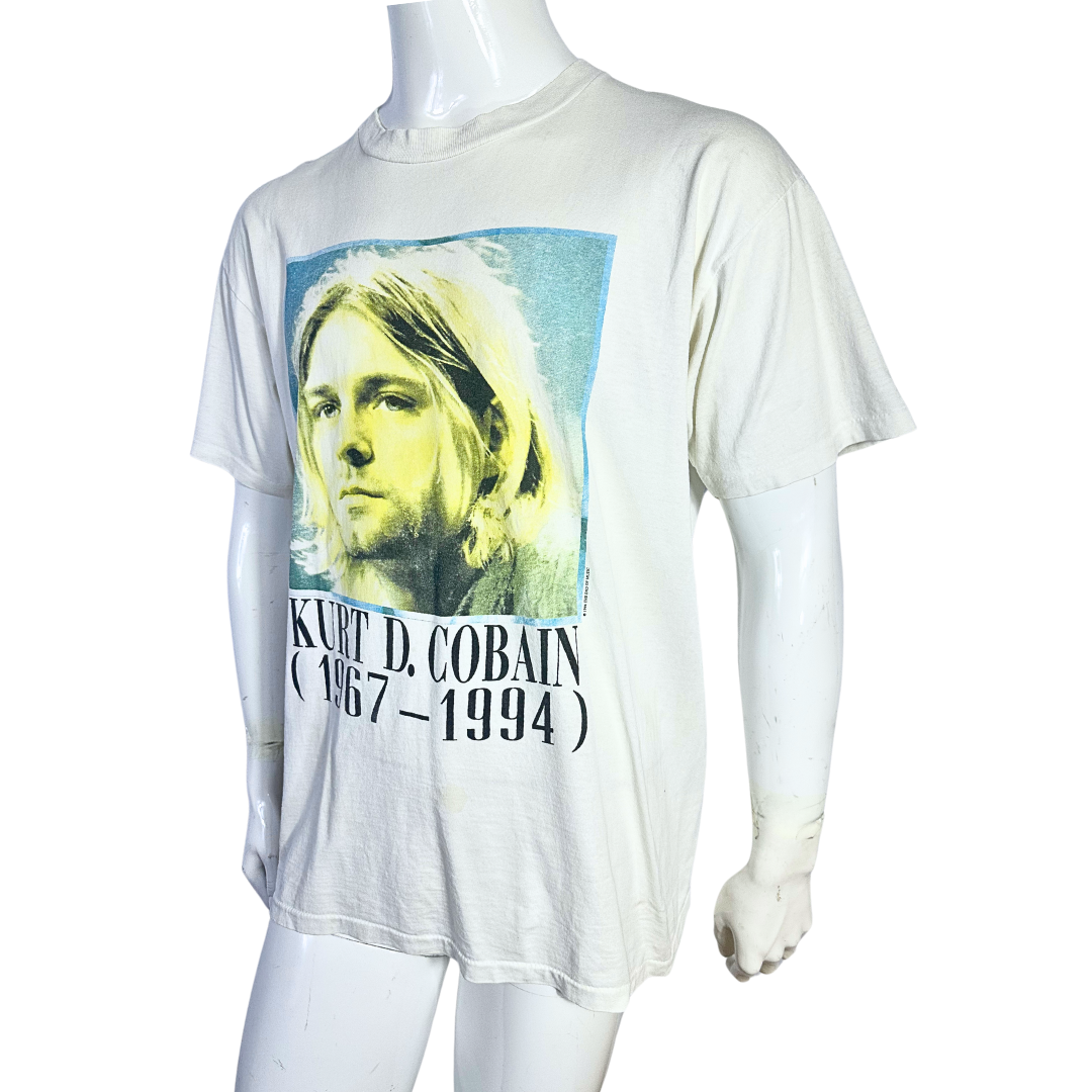 Rare Kurt Cobain memorial painting tshirt - XL