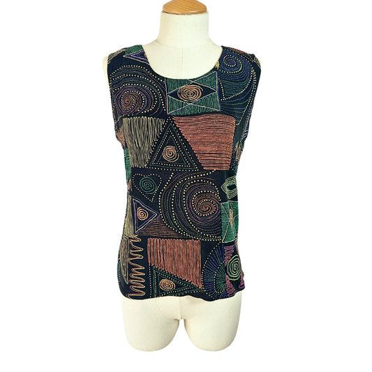 Vintage geometric top - M