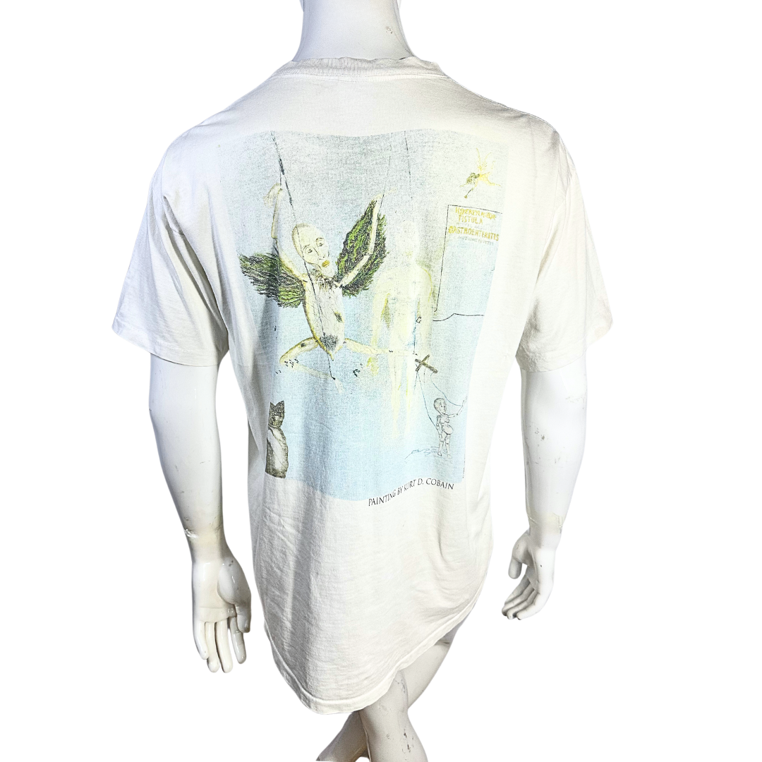 Rare Kurt Cobain memorial painting tshirt - XL