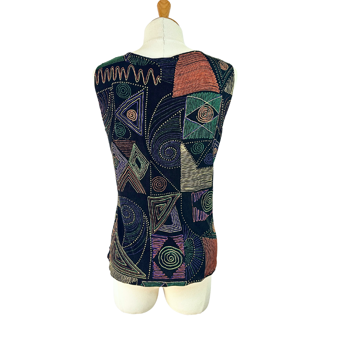 Vintage geometric top - M