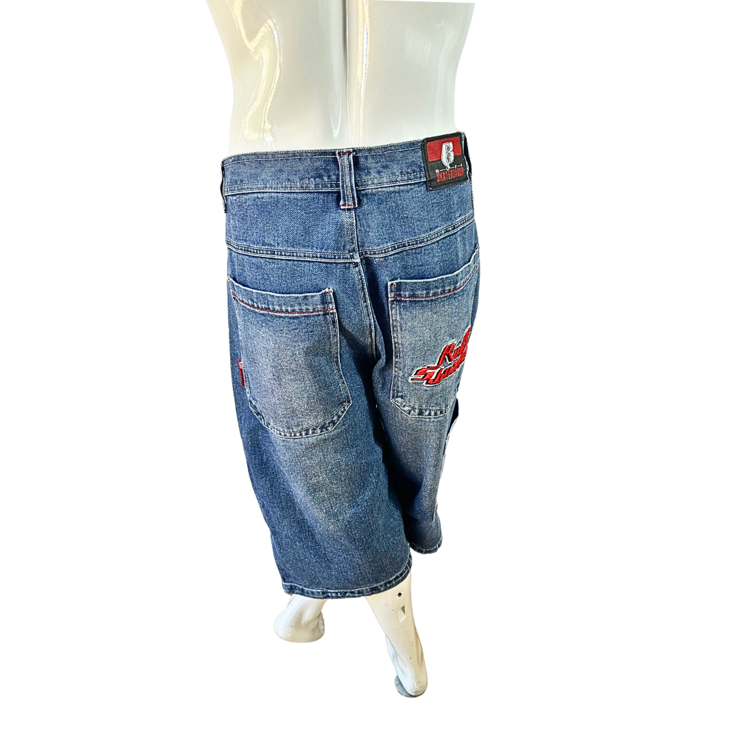 Y2K Ruff Skateboarder Collection denim shorts - L/XL