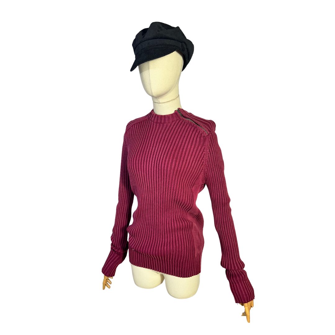 Todd Smith ribbed knitted top - M