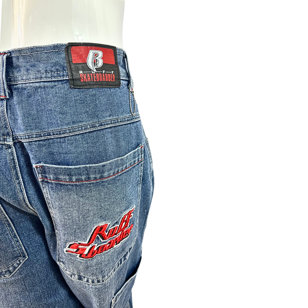 Y2K Ruff Skateboarder Collection denim shorts - L/XL