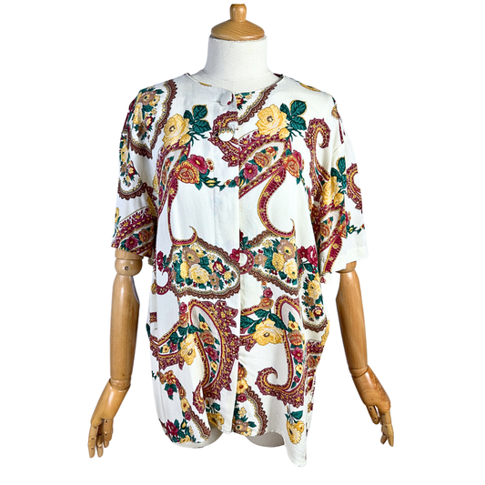 Vintage floral blouse - L