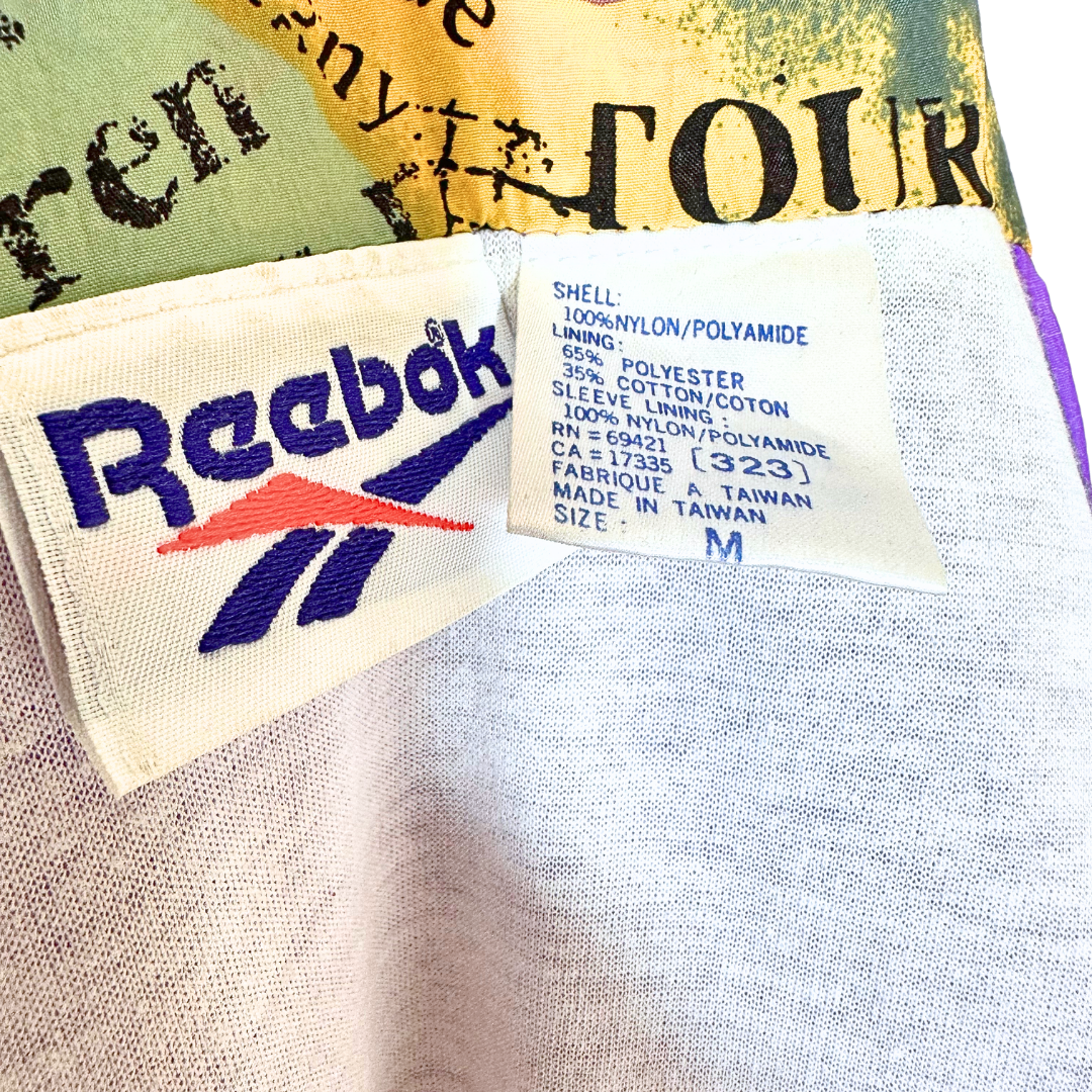 Vintage Reebok colourblock track jacket - M