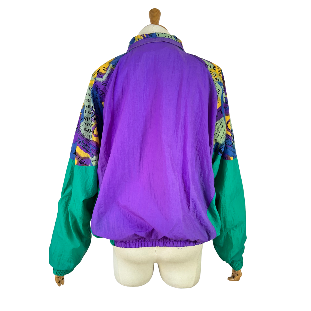 Vintage Reebok colourblock track jacket - M