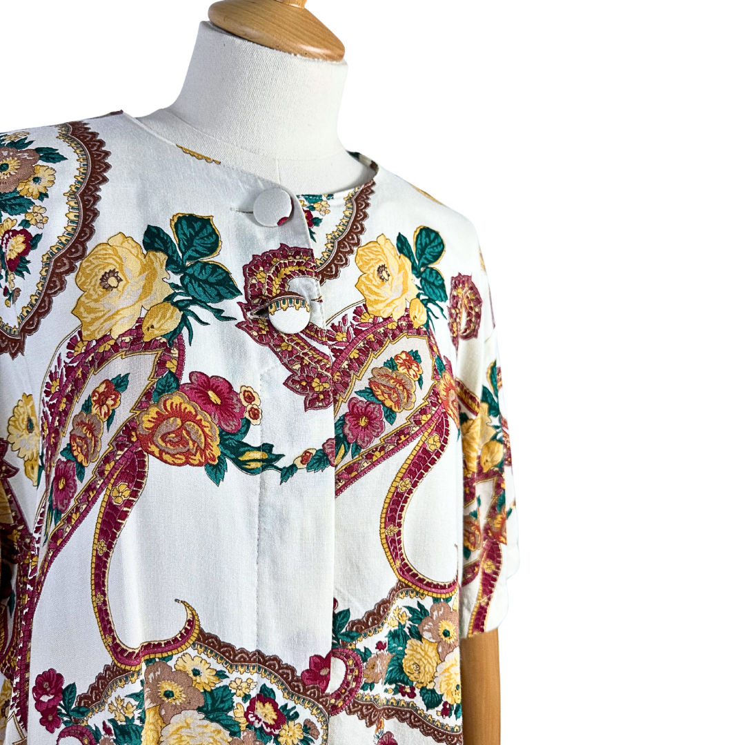 Vintage floral blouse - L