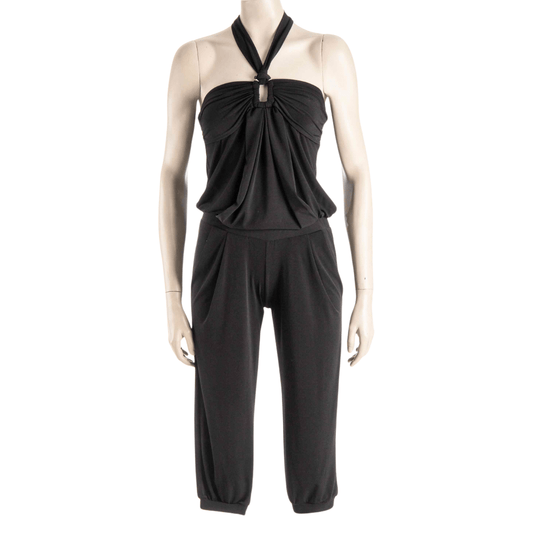 Y2k boob-tube capri jumpsuit - S