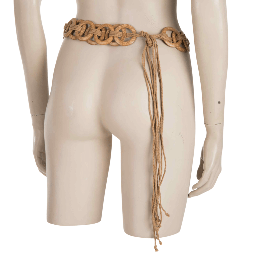 Rope and ring chain belt - S/M