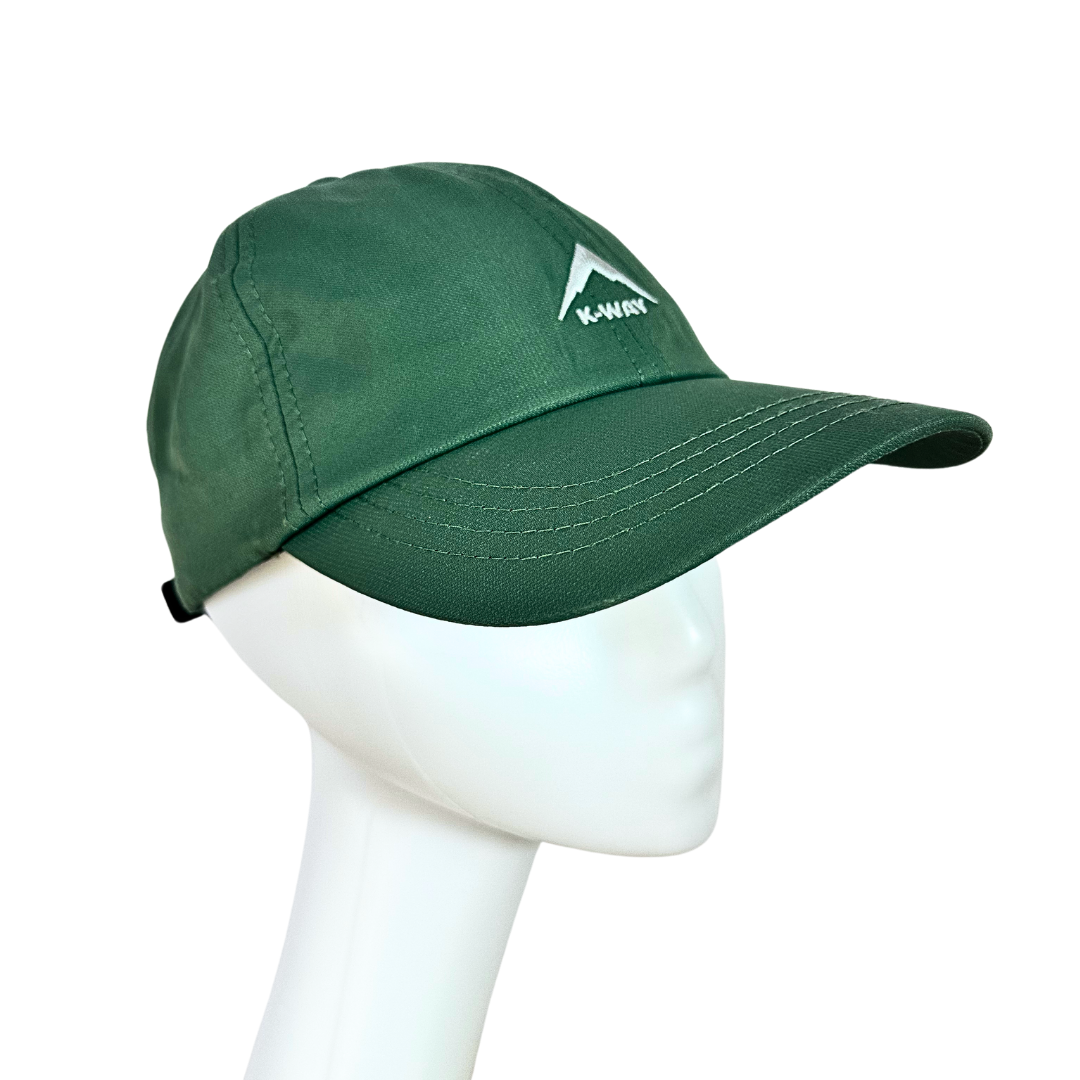 Green KWay embroidered peak cap - OS