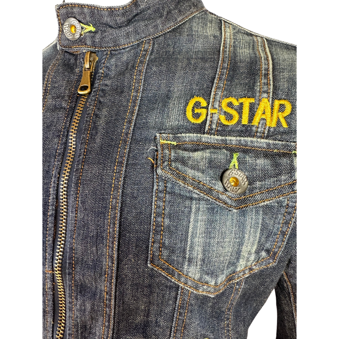 G Star denim biker jacket - S/M (Free Delivery)