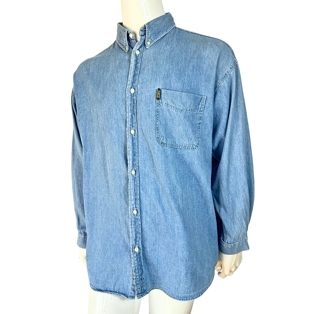 90s denim shirt - M/L