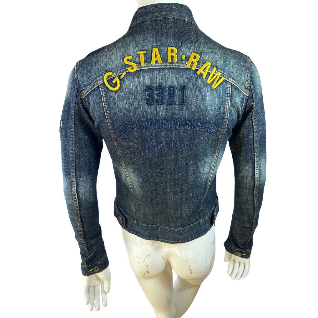 G Star denim biker jacket - S/M (Free Delivery)