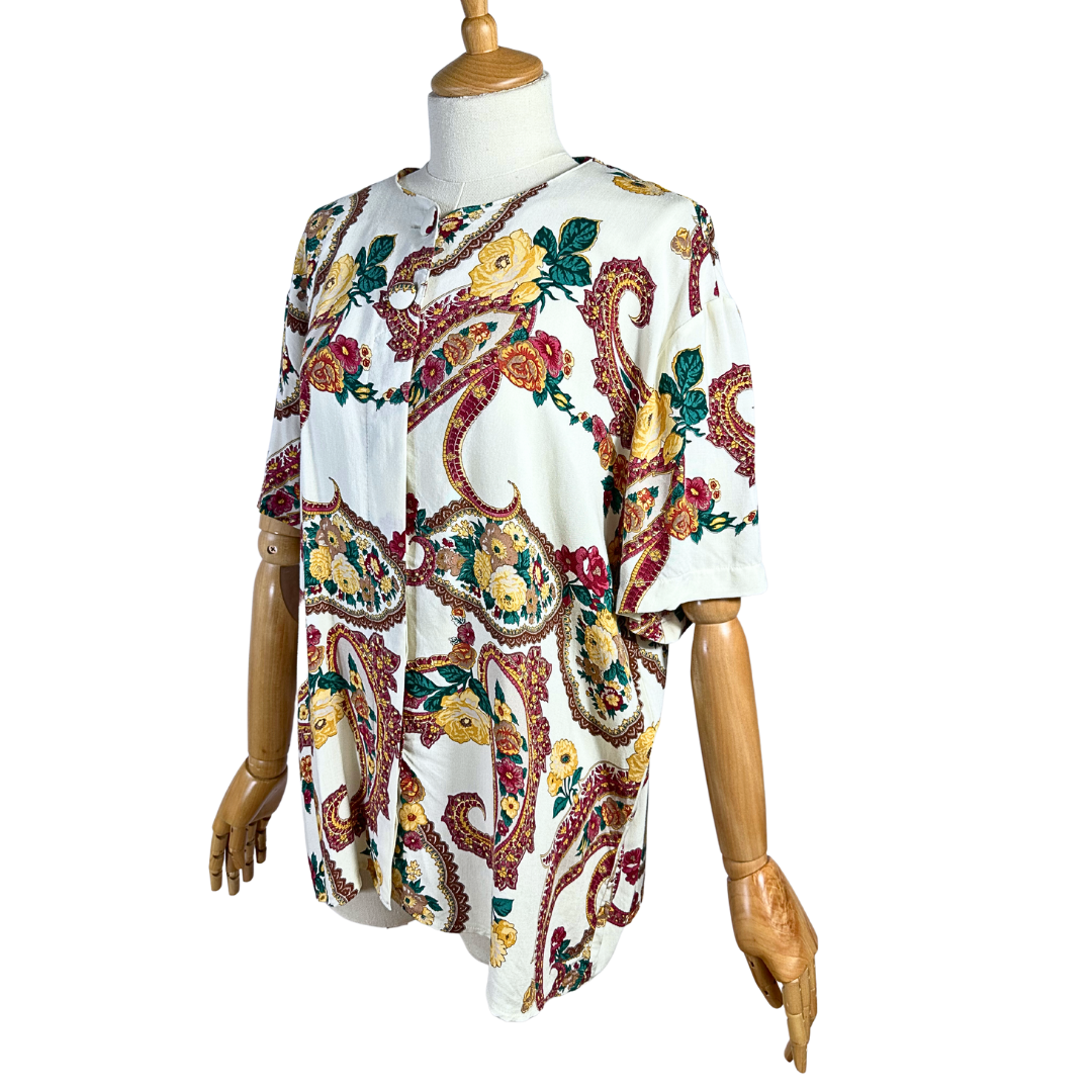 Vintage floral blouse - L