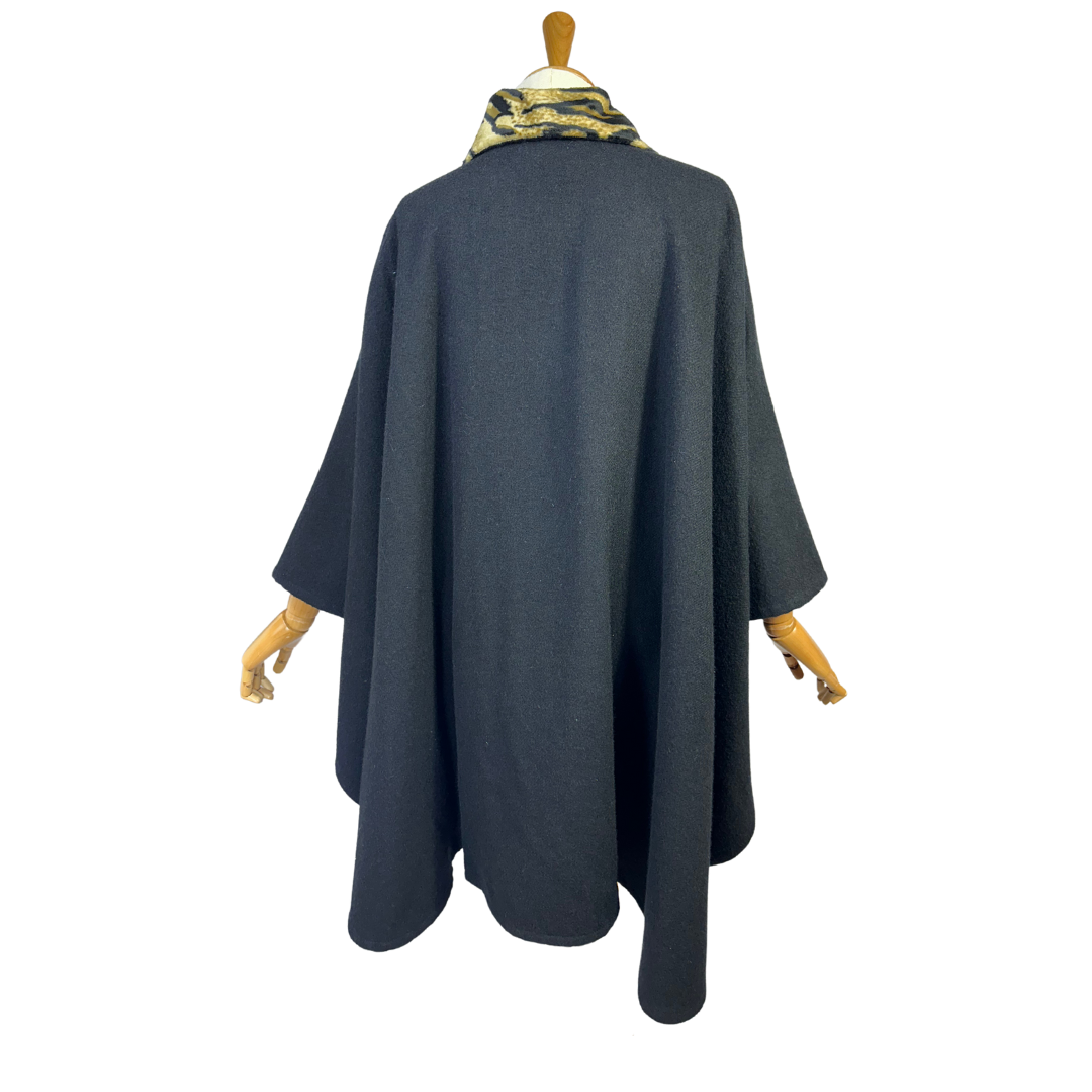 Black vintage cape - S/M/L