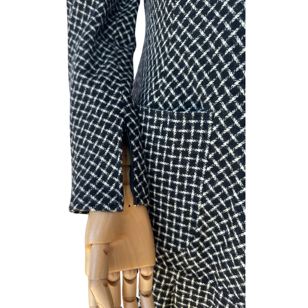 Vintage Valentino drop waist longsleeve dress - M (Free Delivery)