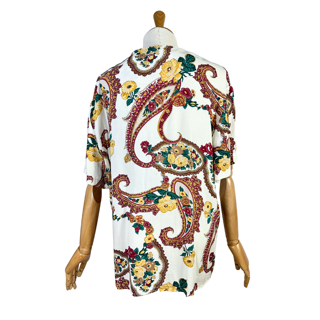 Vintage floral blouse - L