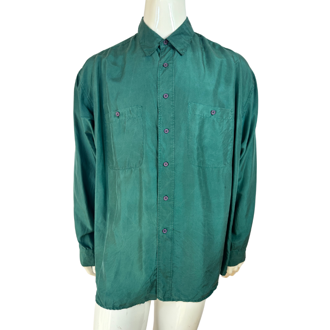 Longsleeve silk shirt - 2XL