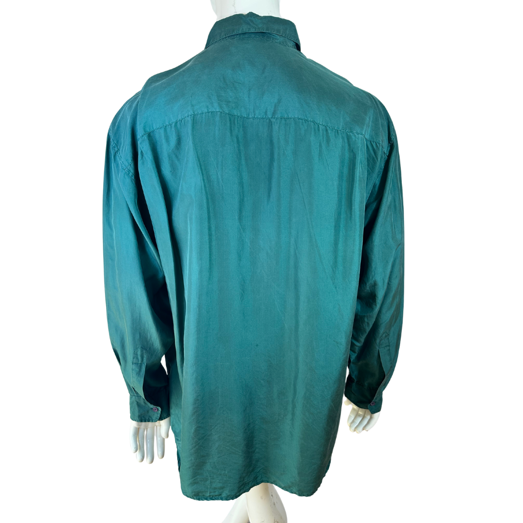 Longsleeve silk shirt - 2XL