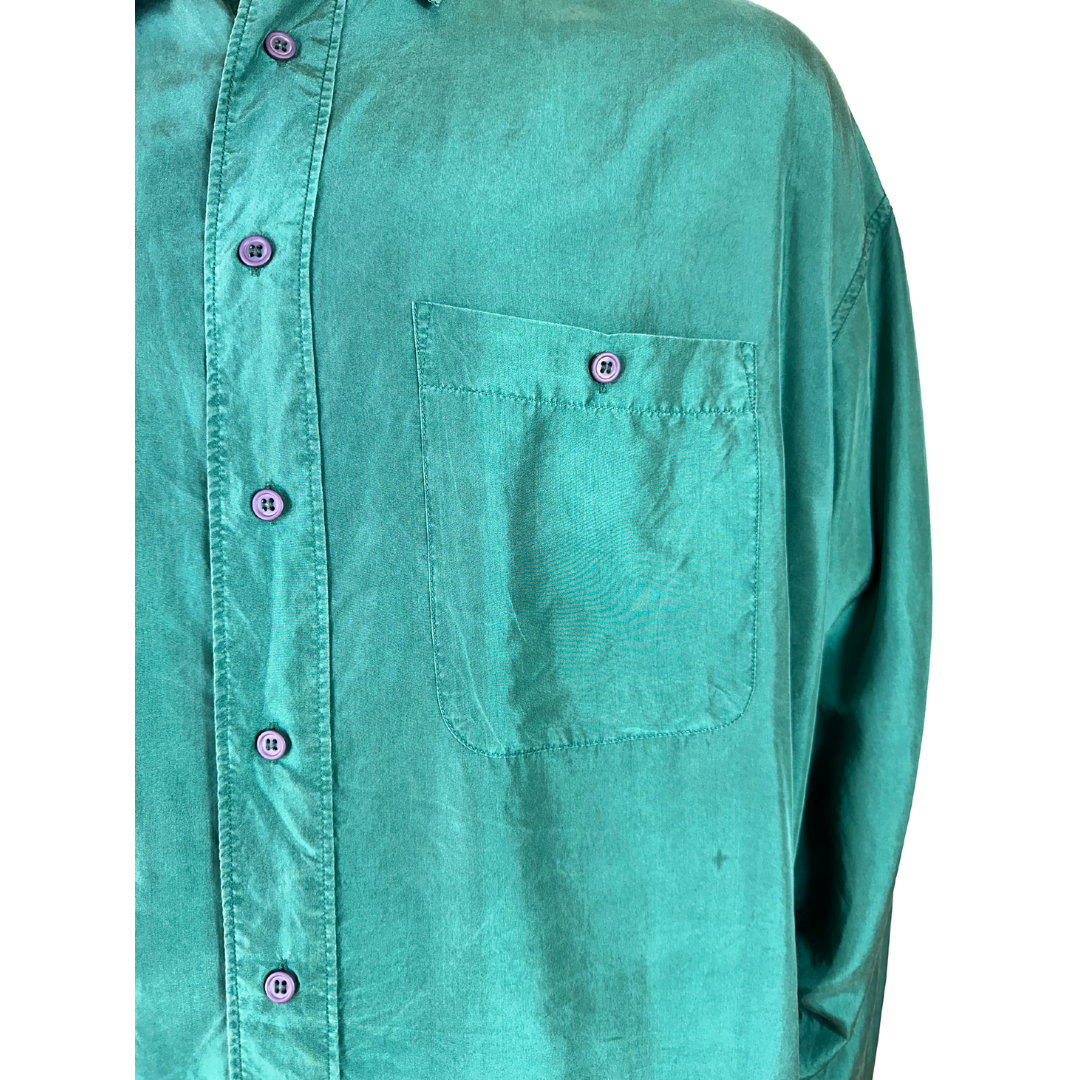 Longsleeve silk shirt - 2XL