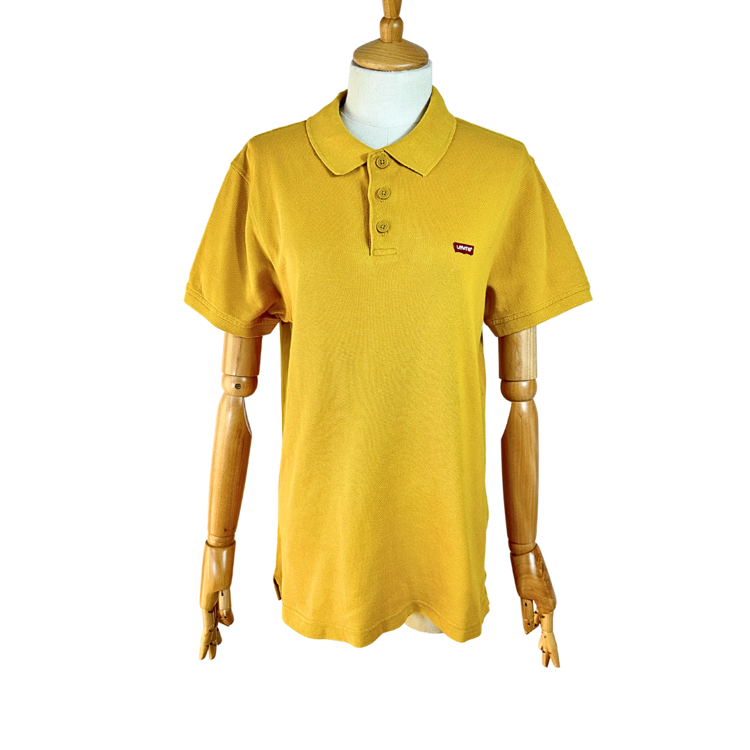 Yellow Levis polo shirt - M