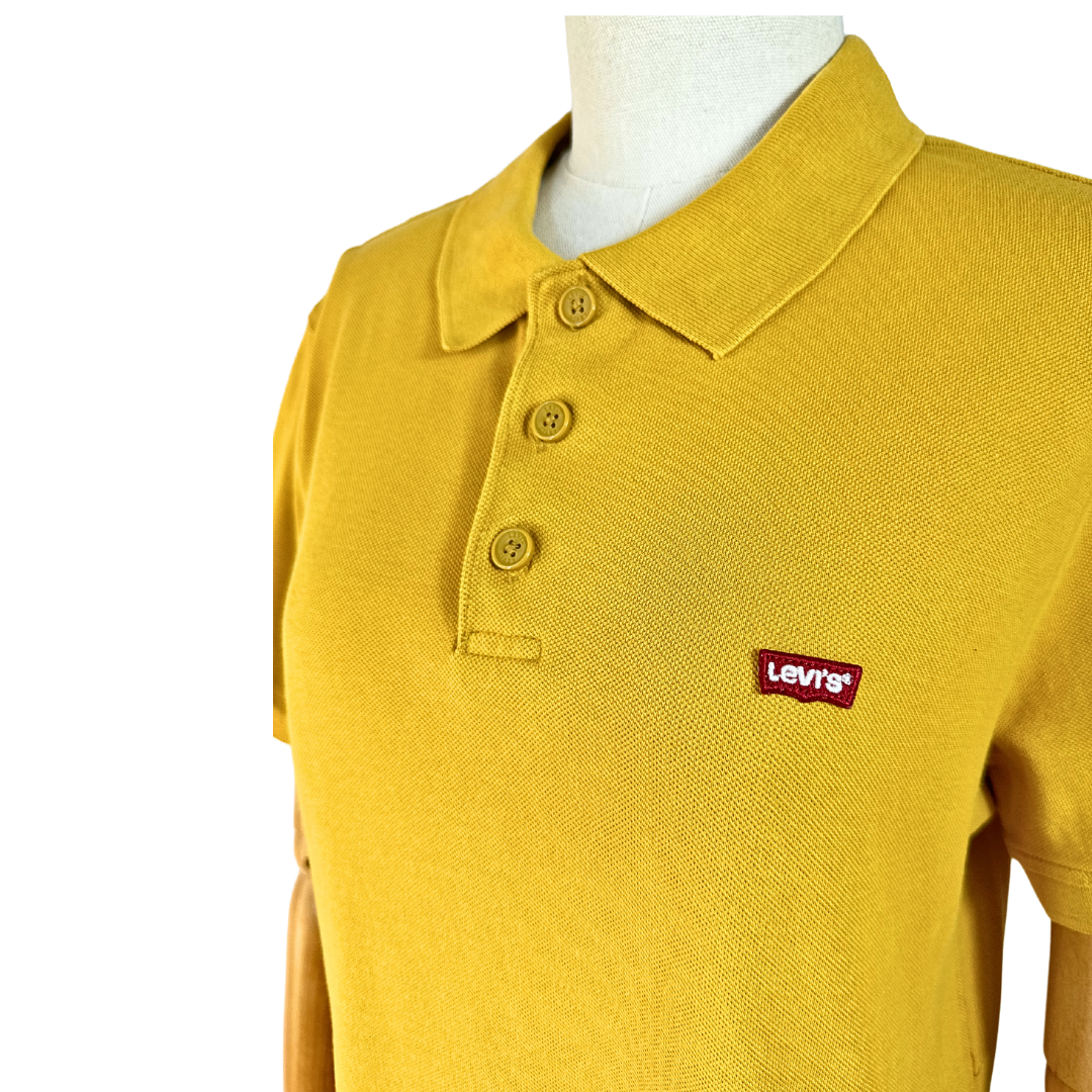 Yellow Levis polo shirt - M