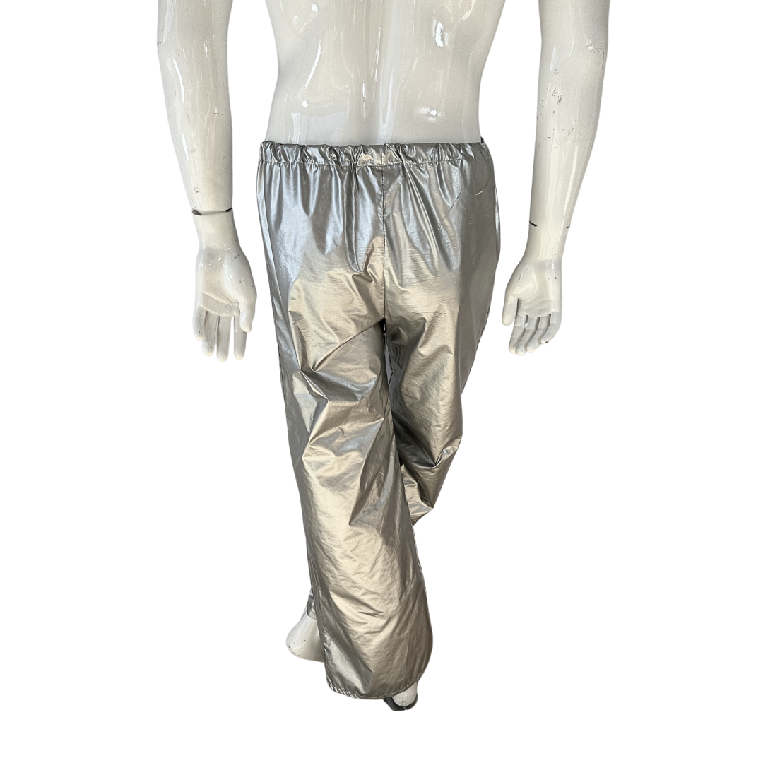 Metallic silver drawstring pants - M/L/XL