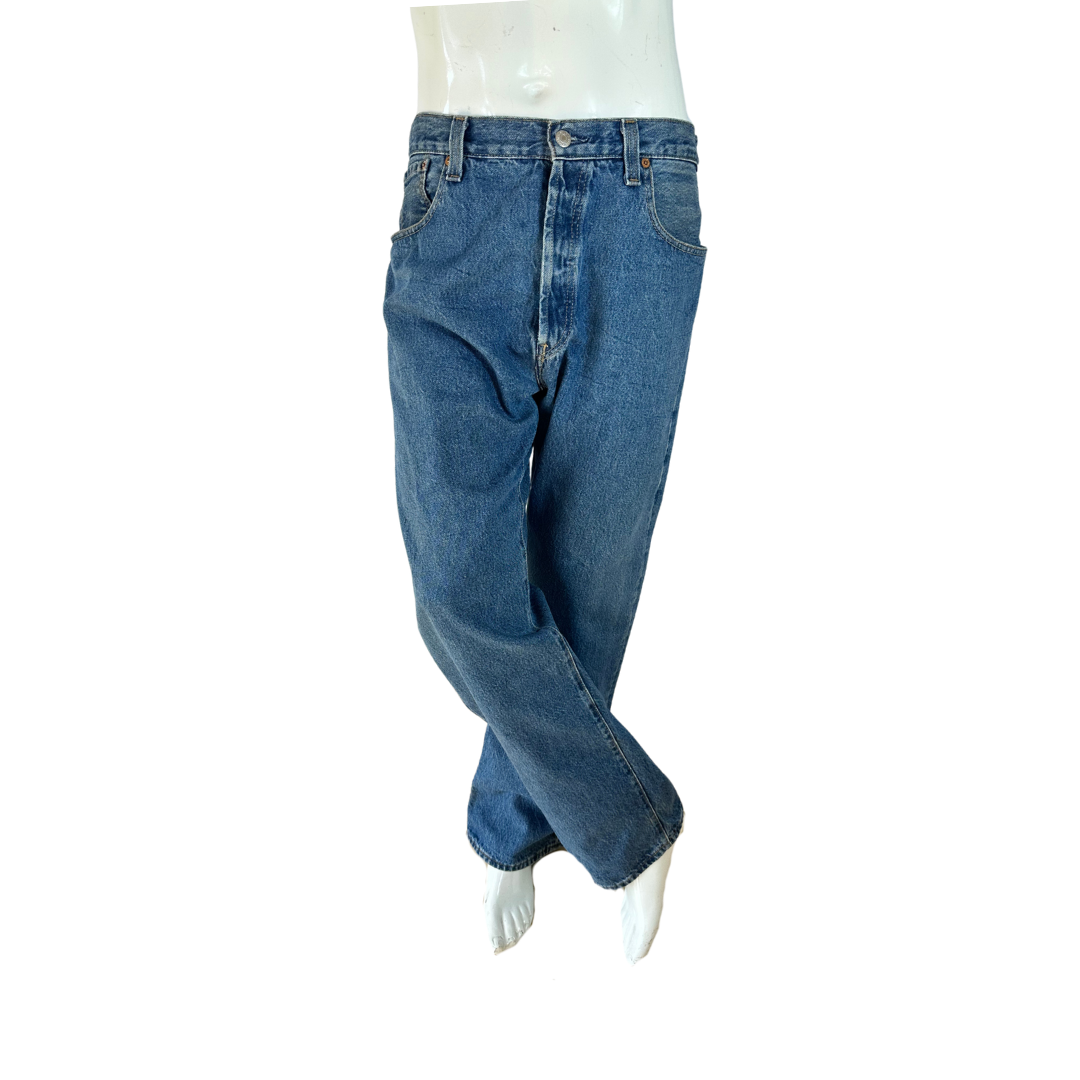 Blue Levis 501 button fly jeans - XL