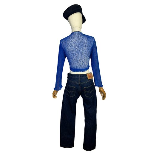 Black Levis 501 button fly denim jeans - M