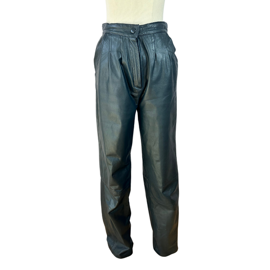 Vintage high waisted leather pants - S