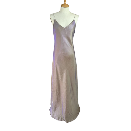 90s Juanita Pacheco metallic formal maxi dress - M