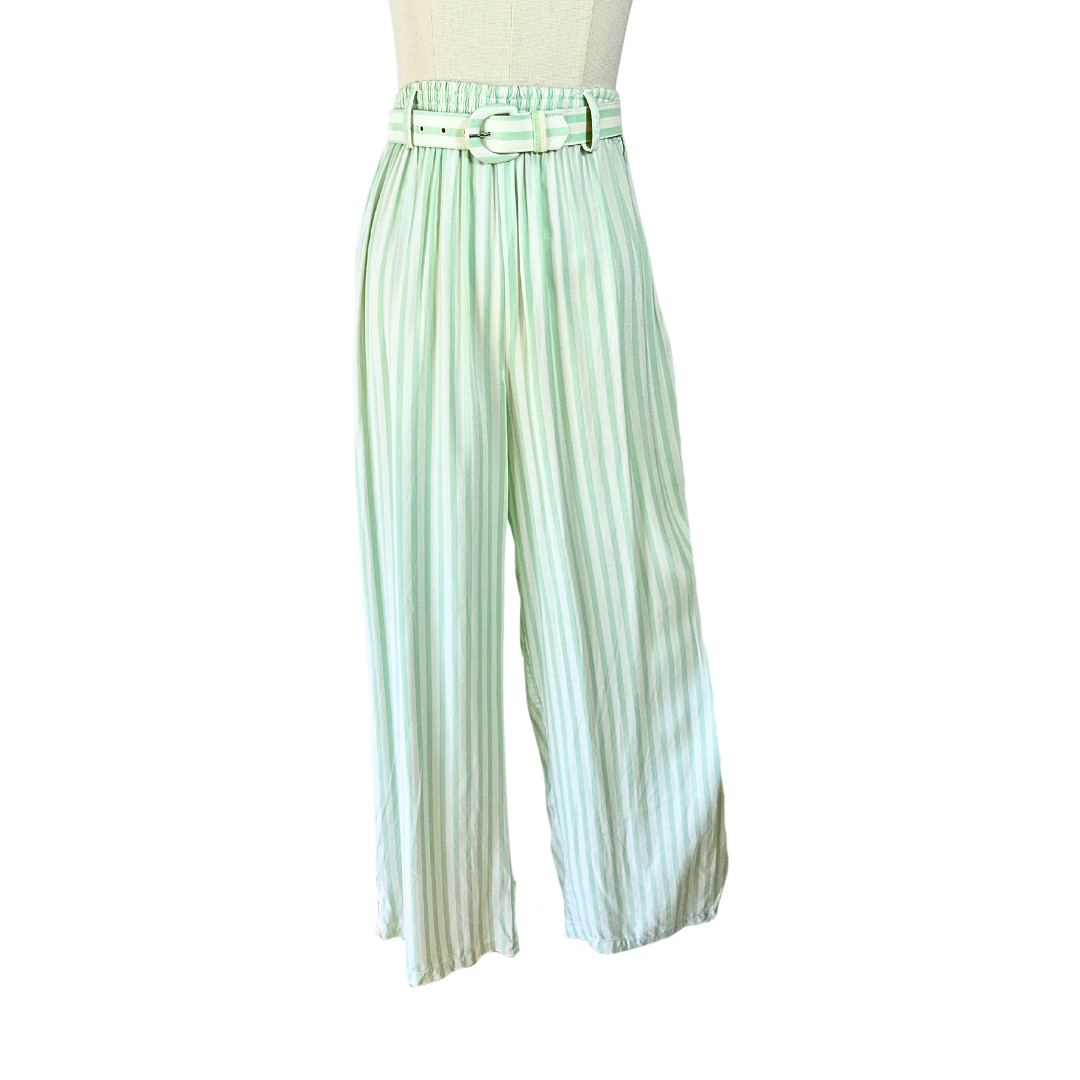 Vintage striped elasticated pants - S