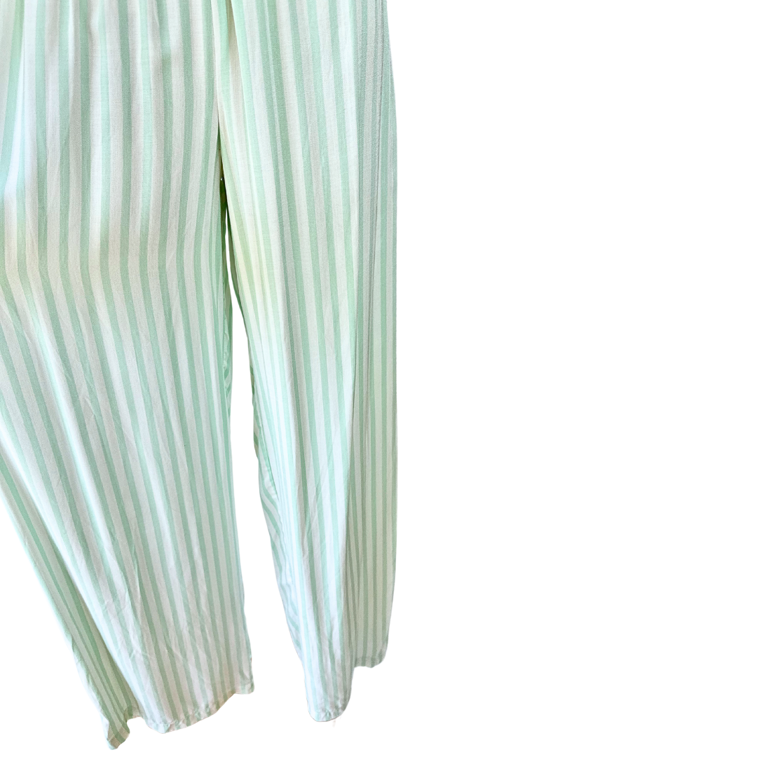 Vintage striped elasticated pants - S