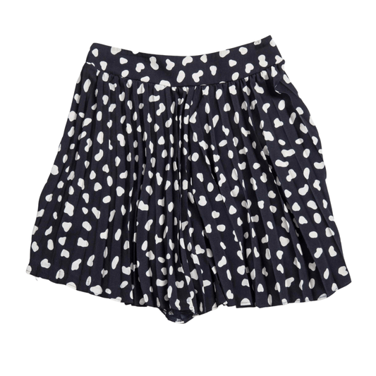 Spotted shorts with pleats - M