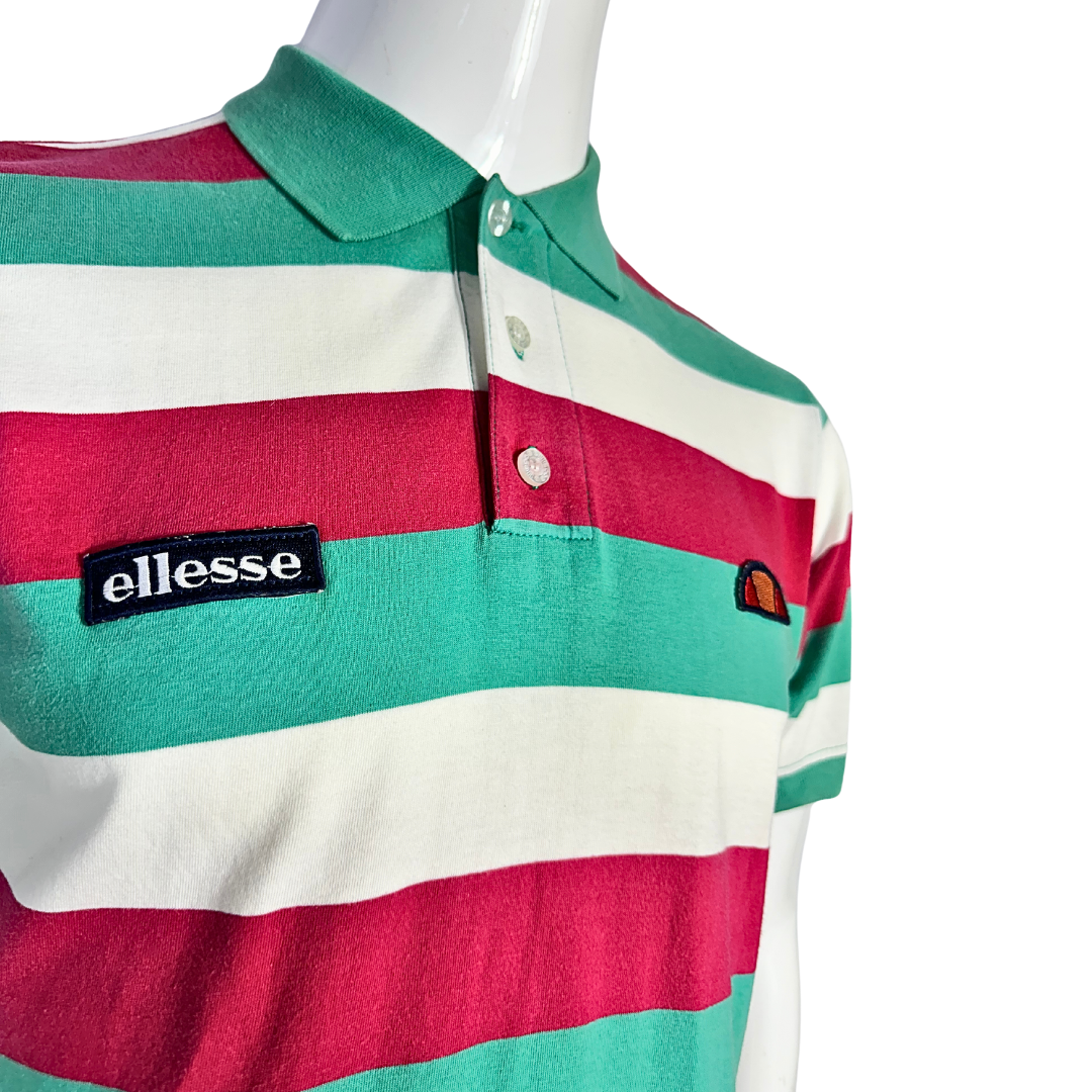 Ellesse striped polo shirt - M