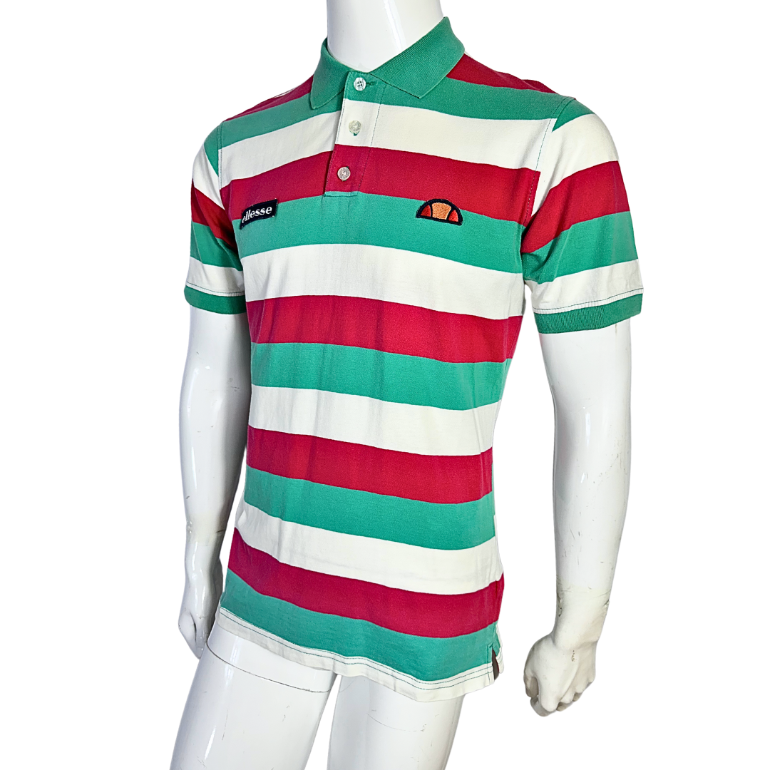 Ellesse striped polo shirt - M