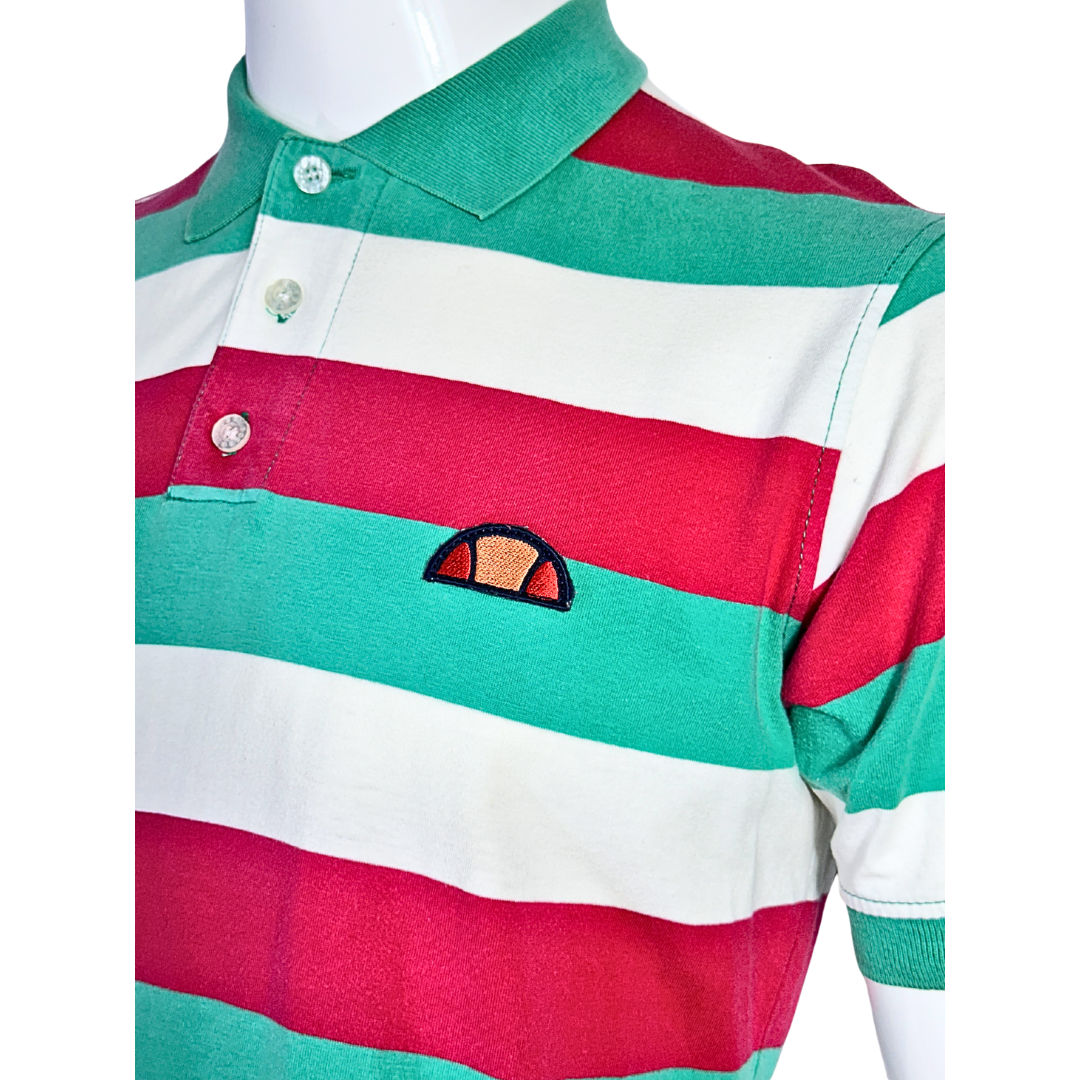 Ellesse striped polo shirt - M