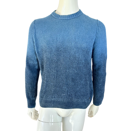 Hugo Boss blue ombre knit jersey - M