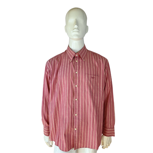 Armani Jeans striped longsleeve shirt - XL