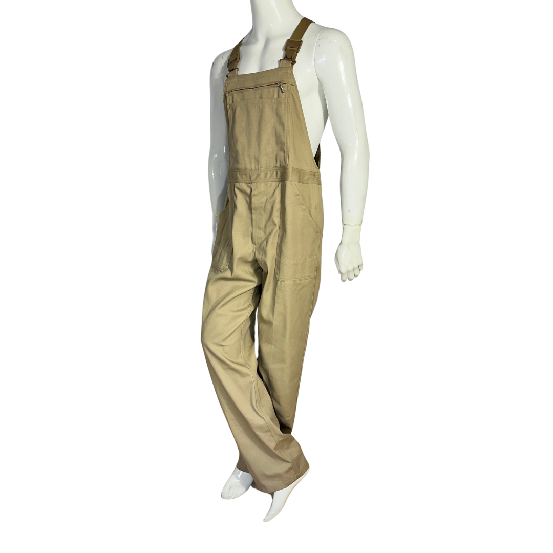 Vintage khaki utility workwear dungaree - XL