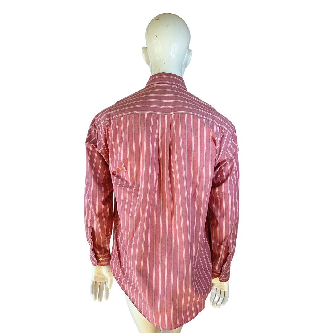 Armani Jeans striped longsleeve shirt - XL