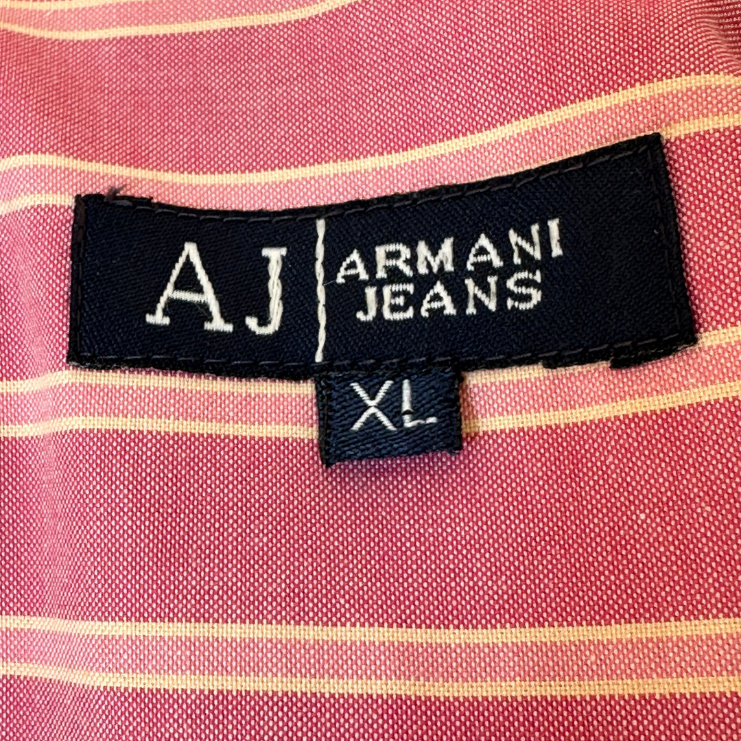 Armani Jeans striped longsleeve shirt - XL