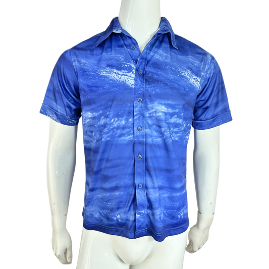 Ocean graphic print shirt - XS