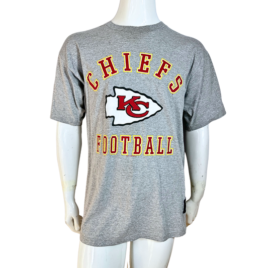 Grey Reebok Kansas City Chiefs football tshirt - XL