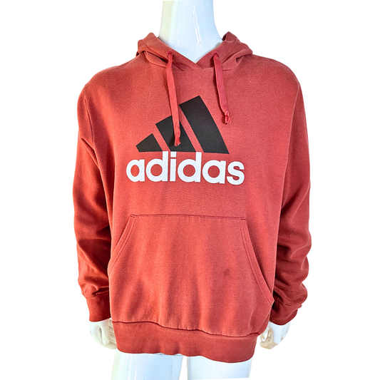 Red Adidas sweatshirt hoodie - XL/2XL