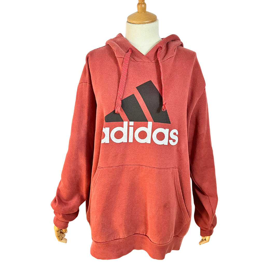Red adidas sweatshirt sale