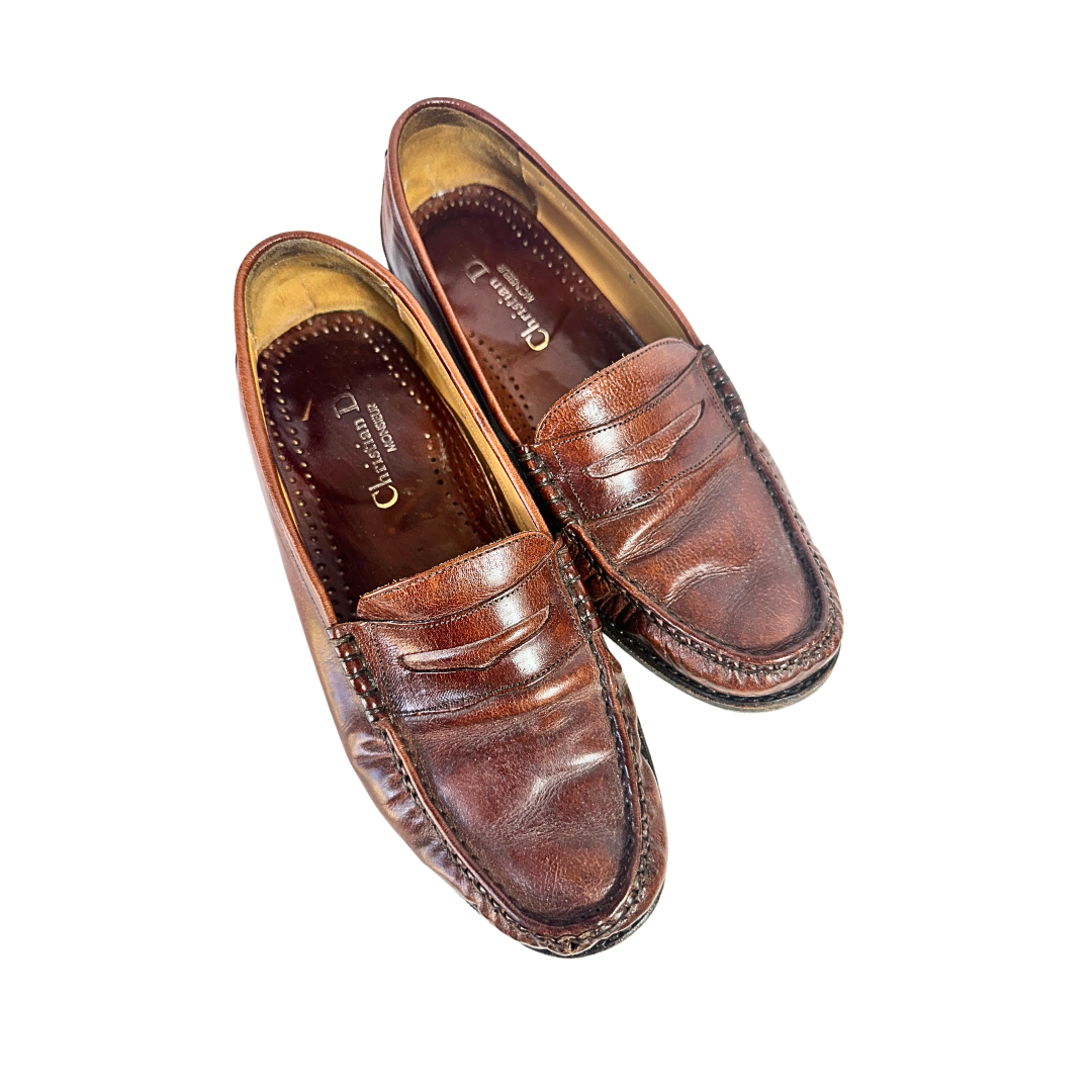 Christian Dior leather loafers - UK 6.5