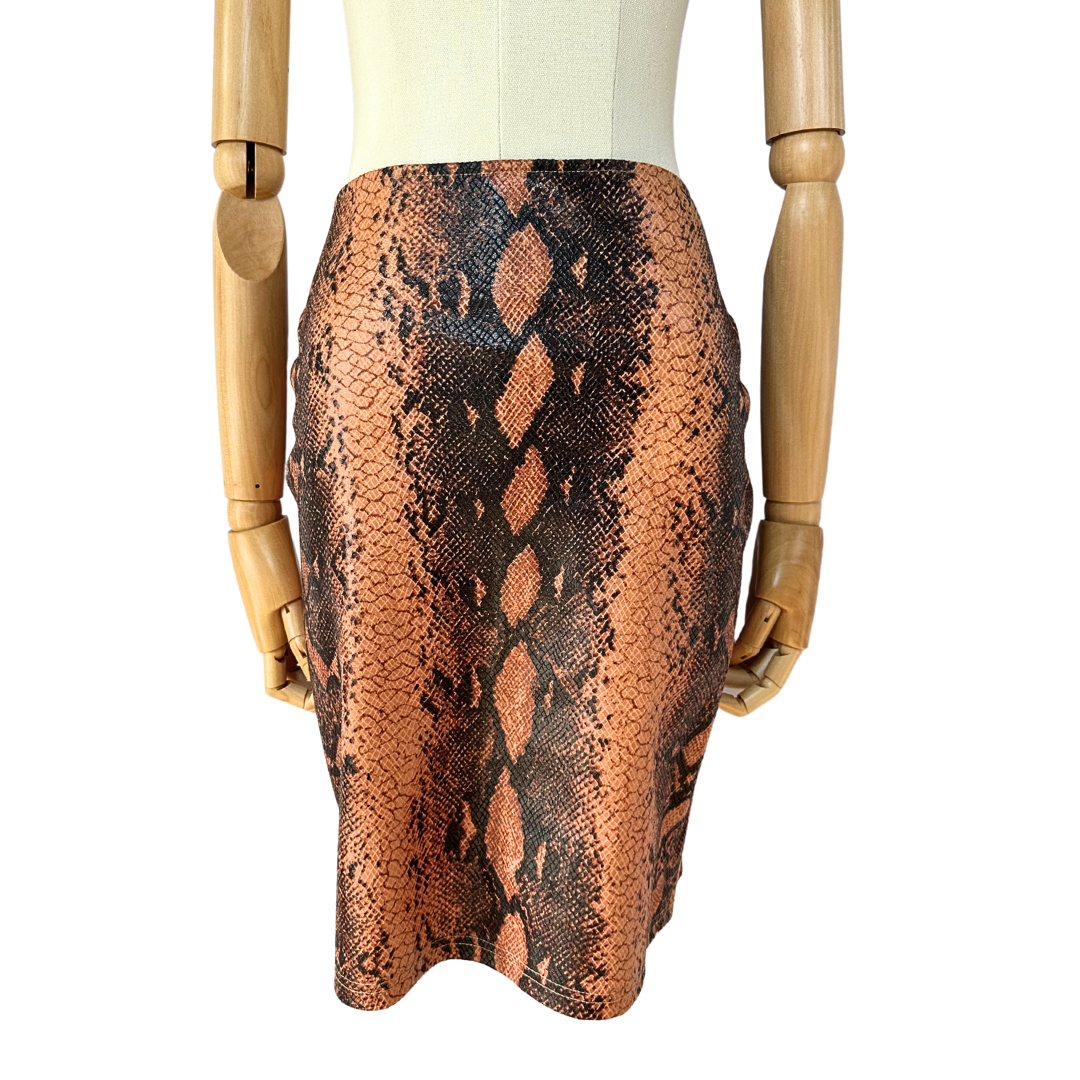 Snakeskin printed jacket and skirt set - S (Free Delivery)