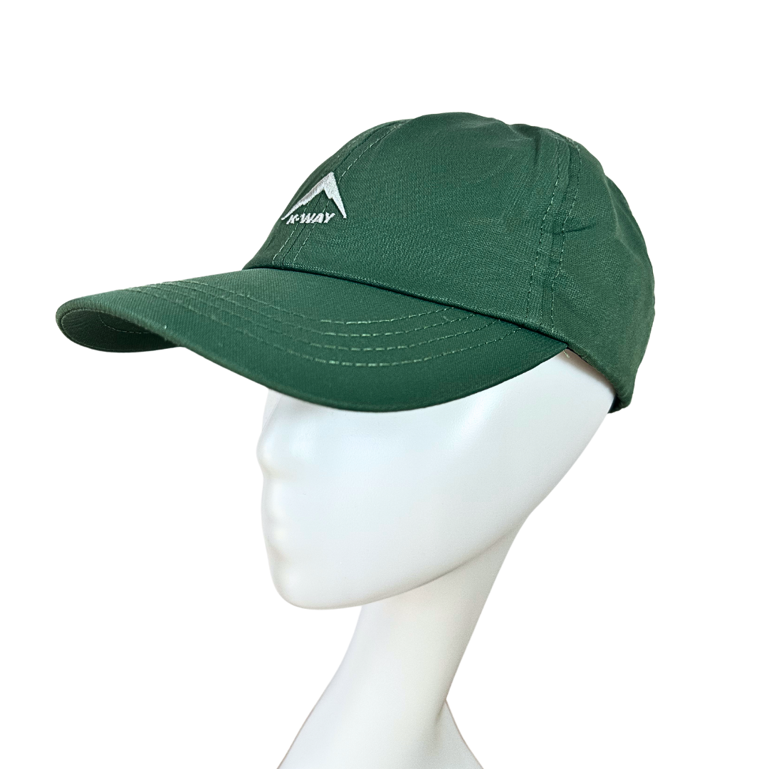 Green KWay embroidered peak cap - OS