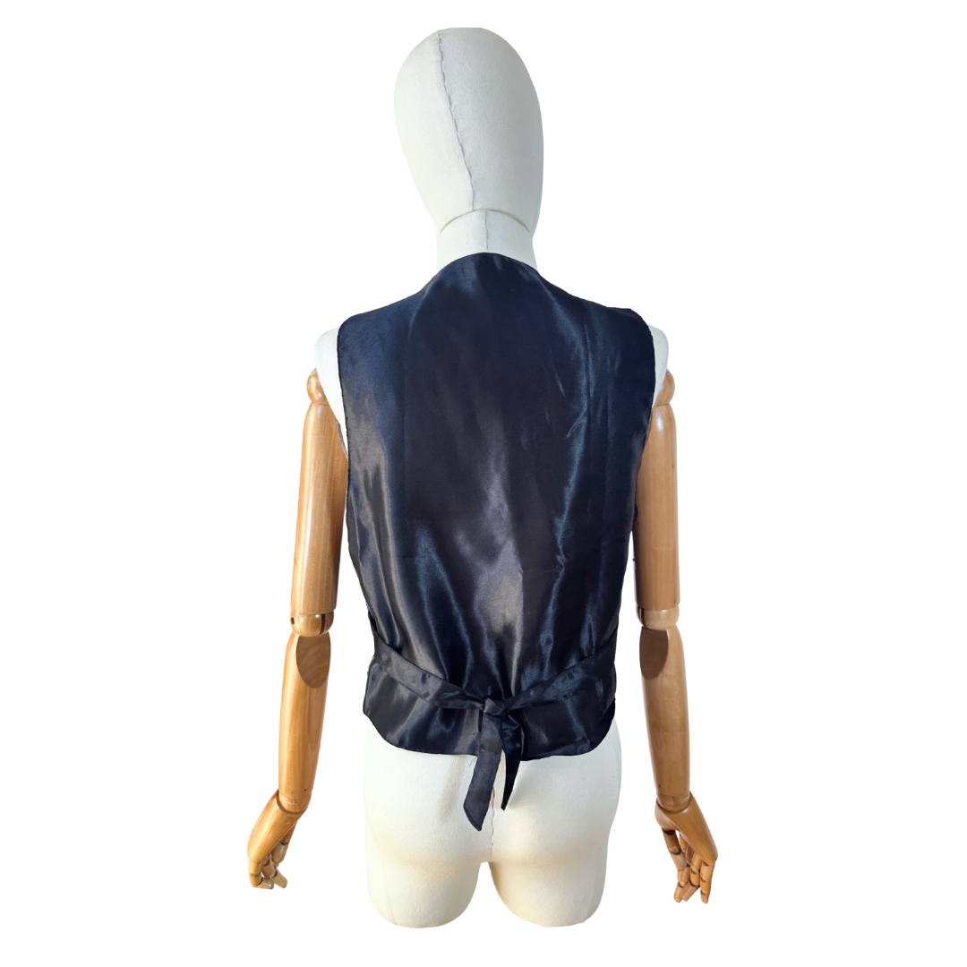 Vintage abstract waistcoat - M